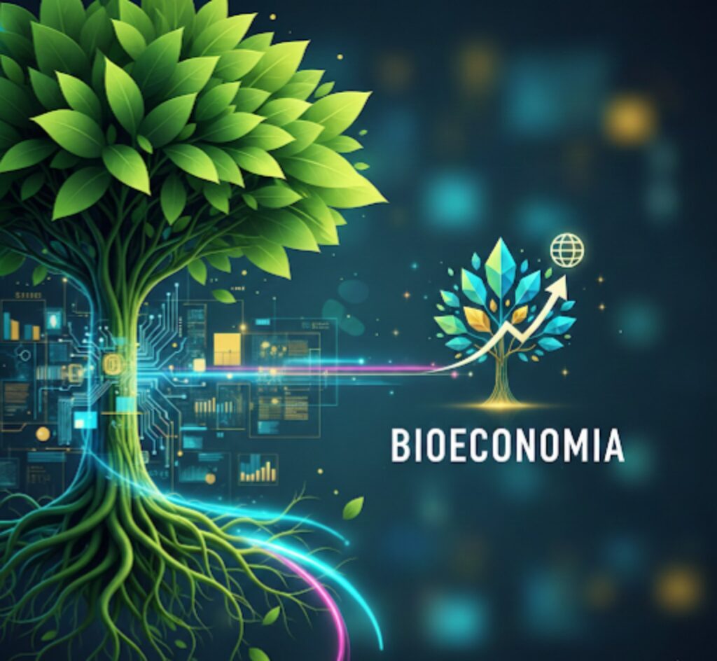 imagem gerada por IA para expressar bioeconomia